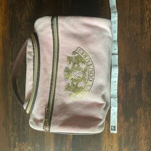 Juicy Couture Pink Embroidered Cosmetic Bag